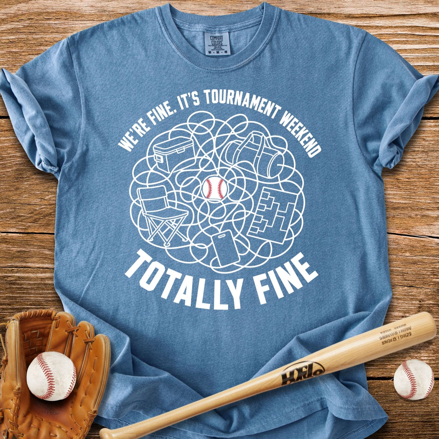 Travel Ball Parent T-Shirt - HomeRun PrintsComfort Colors