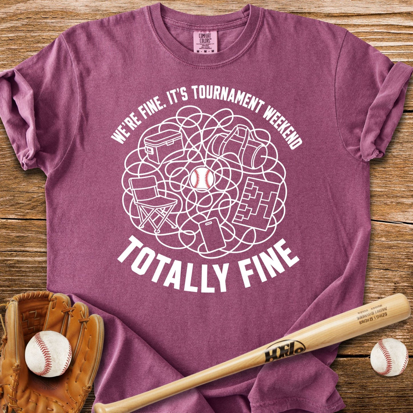 Travel Ball Parent T-Shirt - HomeRun PrintsComfort Colors