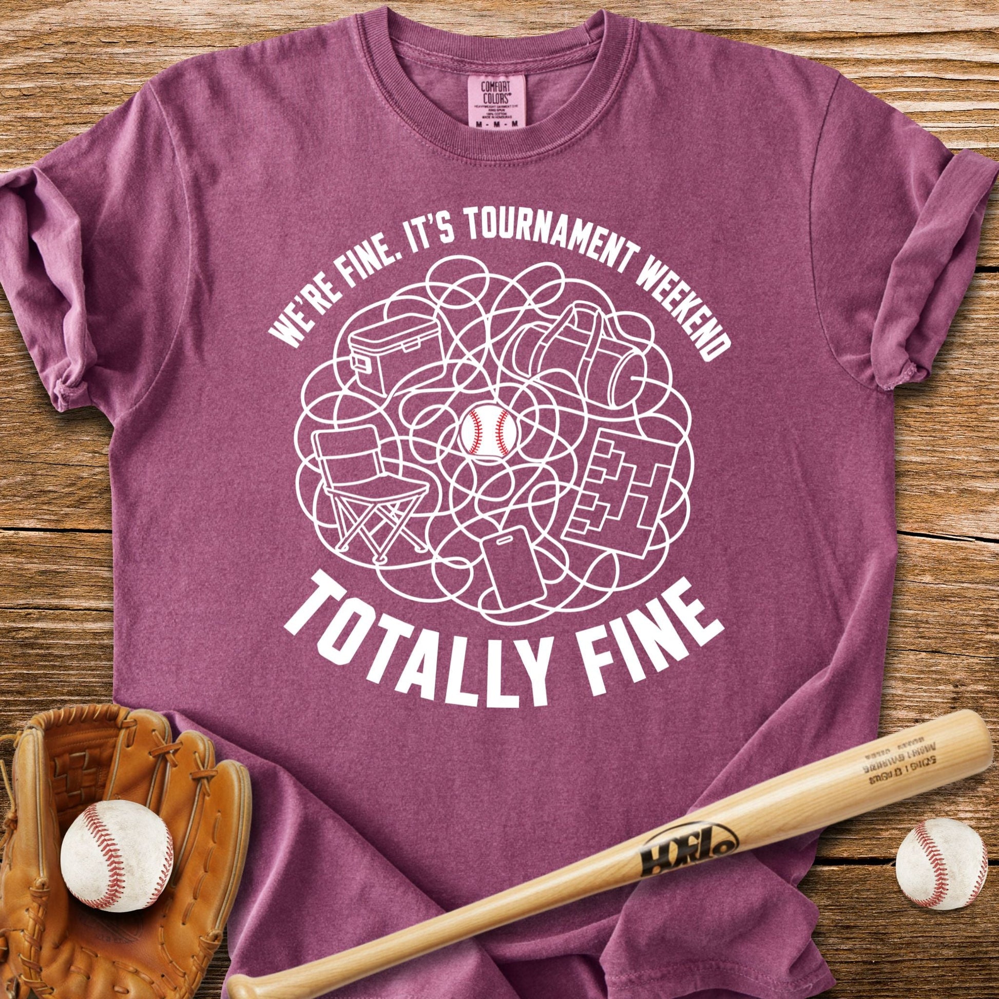 Travel Ball Parent T-Shirt - HomeRun PrintsComfort Colors
