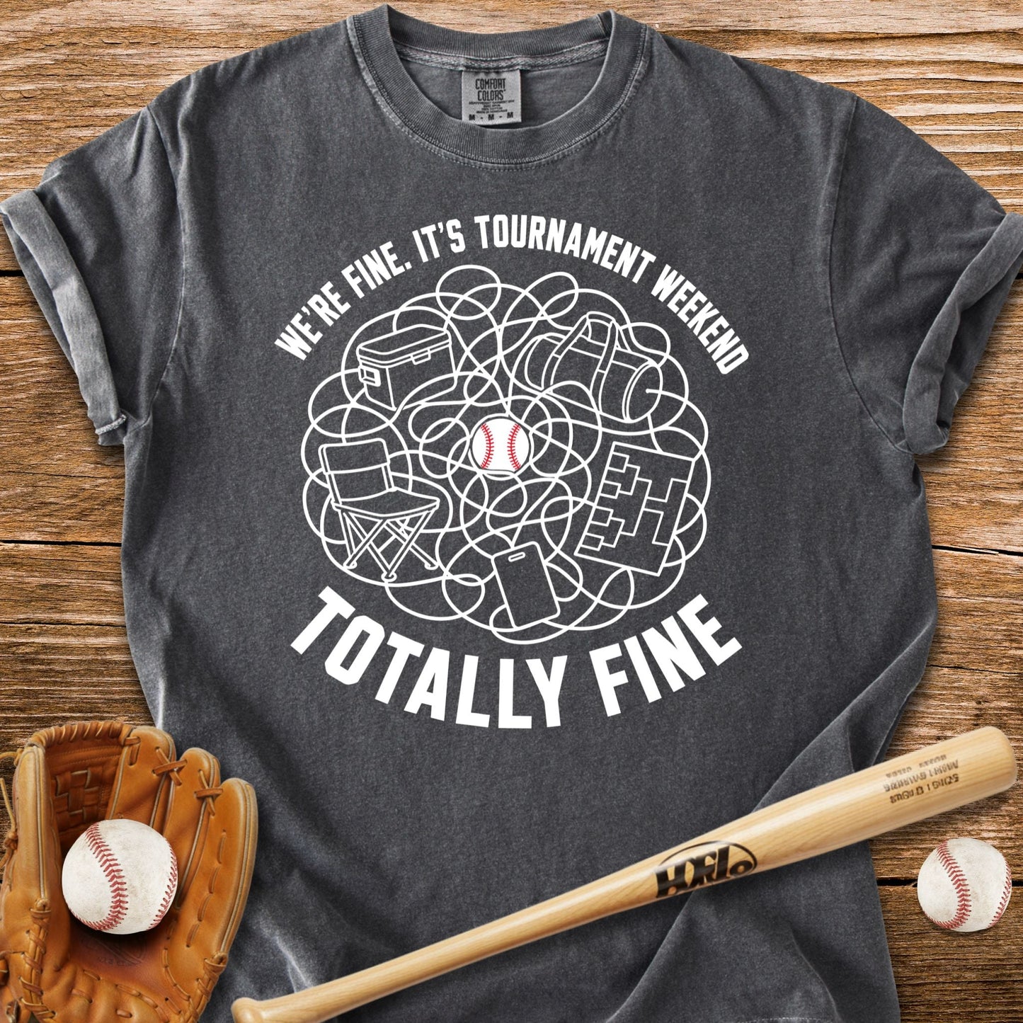 Travel Ball Parent T-Shirt - HomeRun PrintsComfort Colors