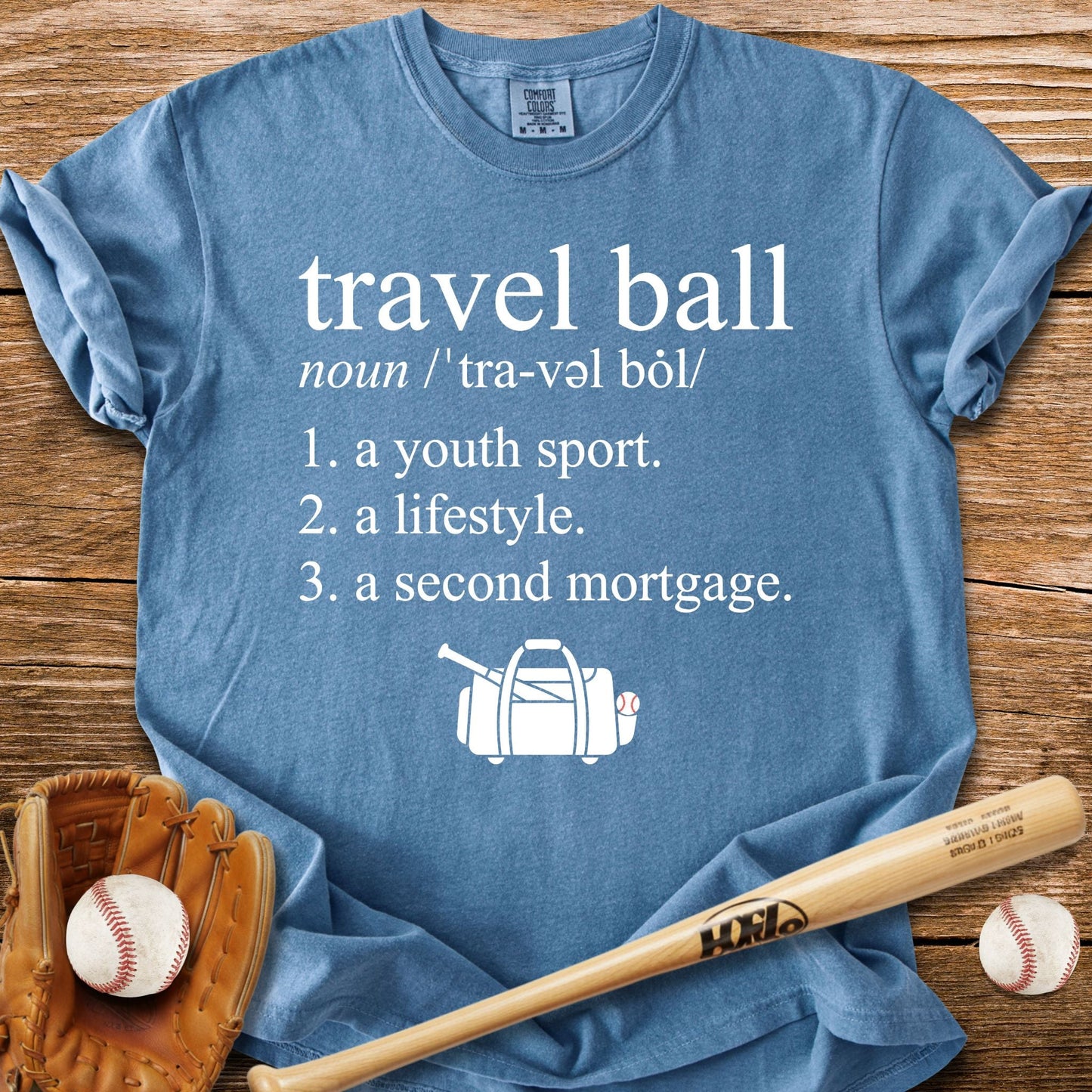 Travel Ball Second Mortgage T-Shirt - HomeRun PrintsComfort Colors