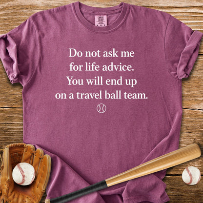 Travel Ball Warning - HomeRun PrintsComfort Colors