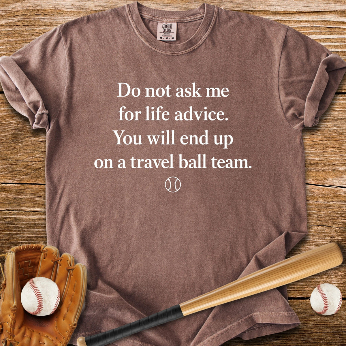 Travel Ball Warning - HomeRun PrintsComfort Colors