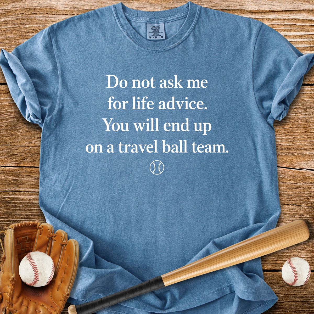 Travel Ball Warning - HomeRun PrintsComfort Colors
