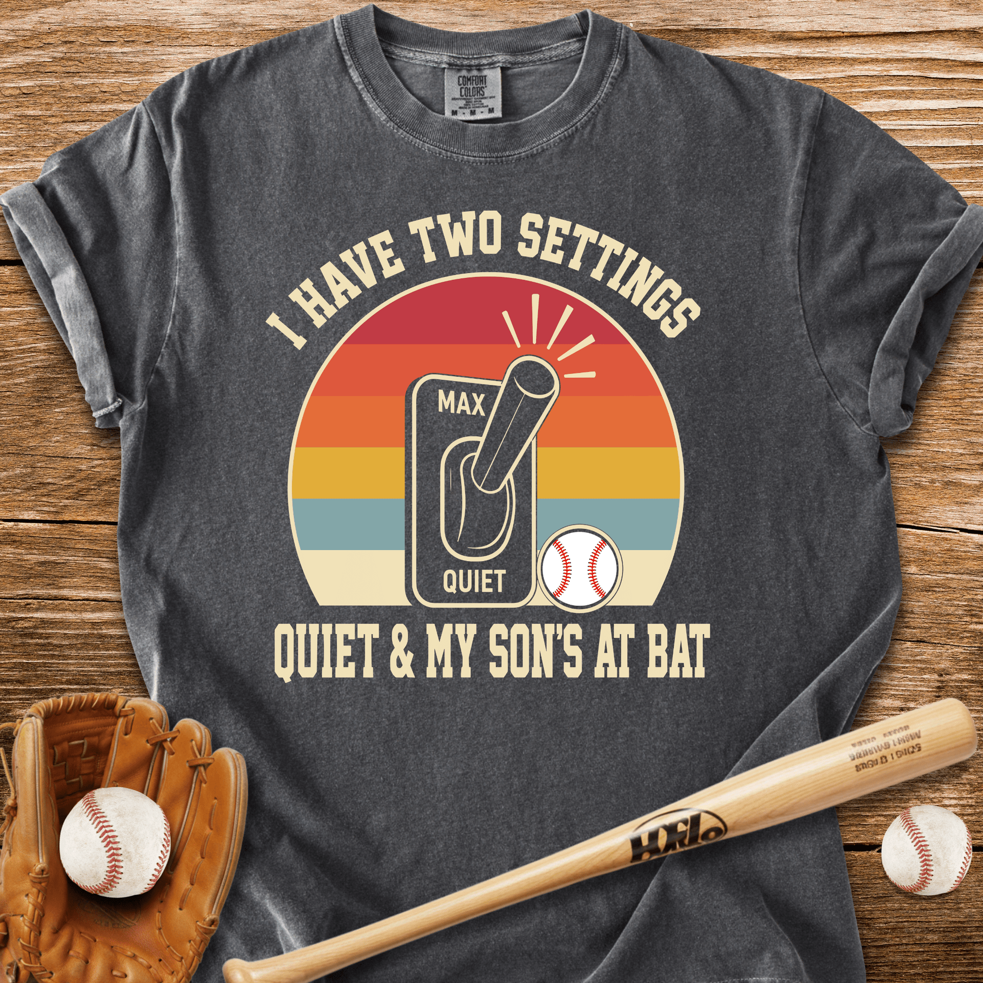 Two Settings Son's At Bat T-Shirt - HomeRun PrintsComfort Colors
