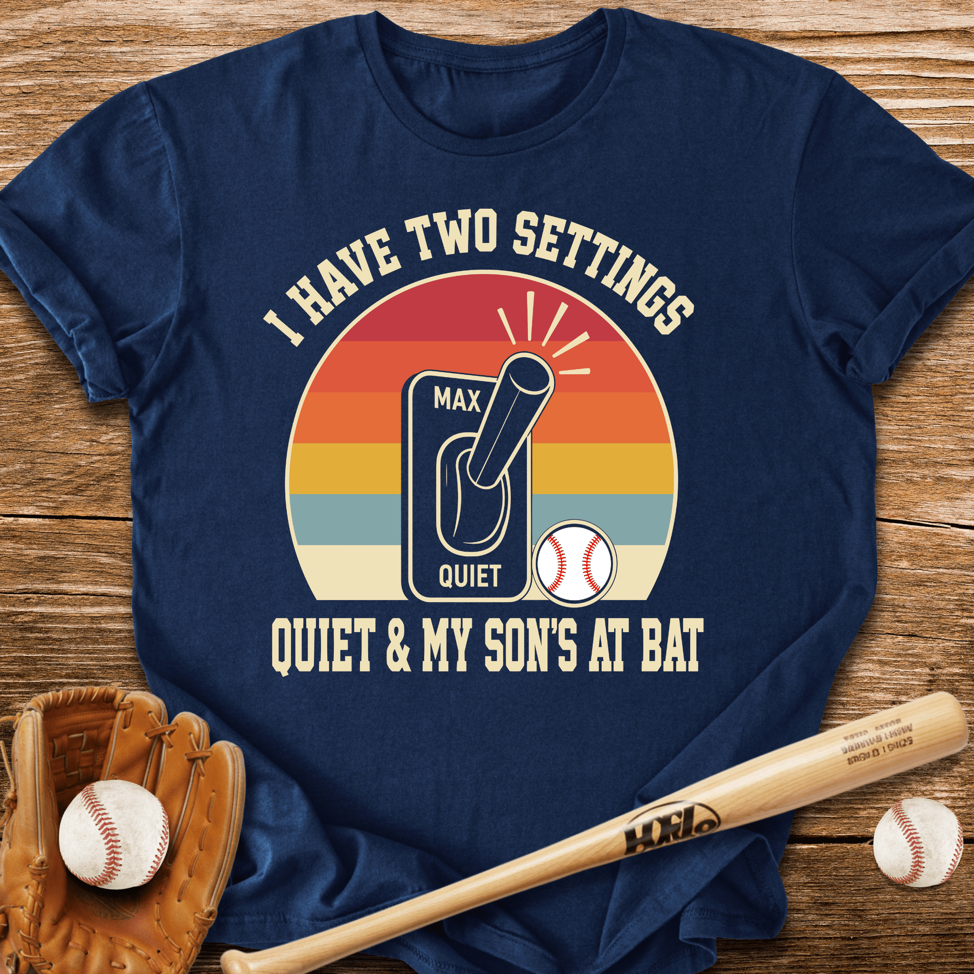 Two Settings Son's At Bat T-Shirt - HomeRun PrintsT-Shirt