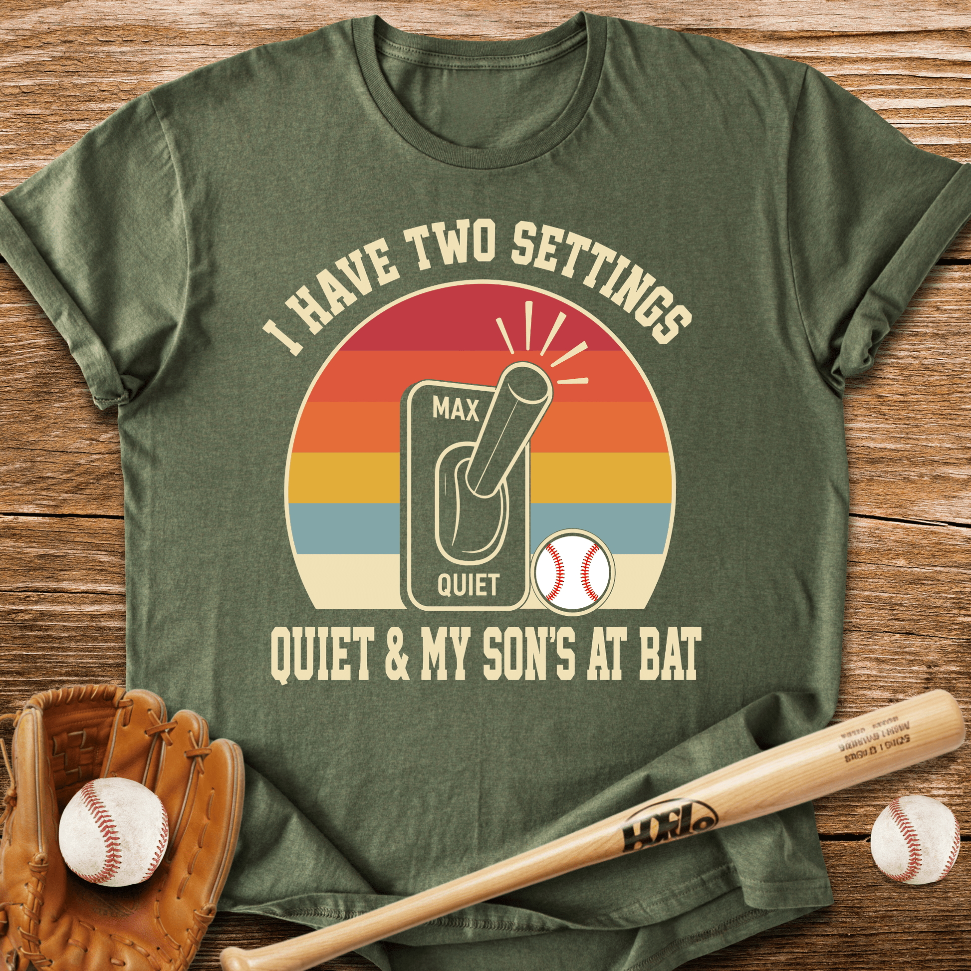 Two Settings Son's At Bat T-Shirt - HomeRun PrintsT-Shirt