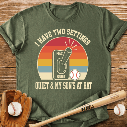 Two Settings Son's At Bat T-Shirt - HomeRun PrintsT-Shirt