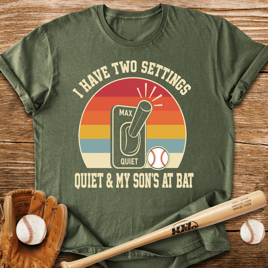 Two Settings Son's At Bat T-Shirt - HomeRun PrintsT-Shirt
