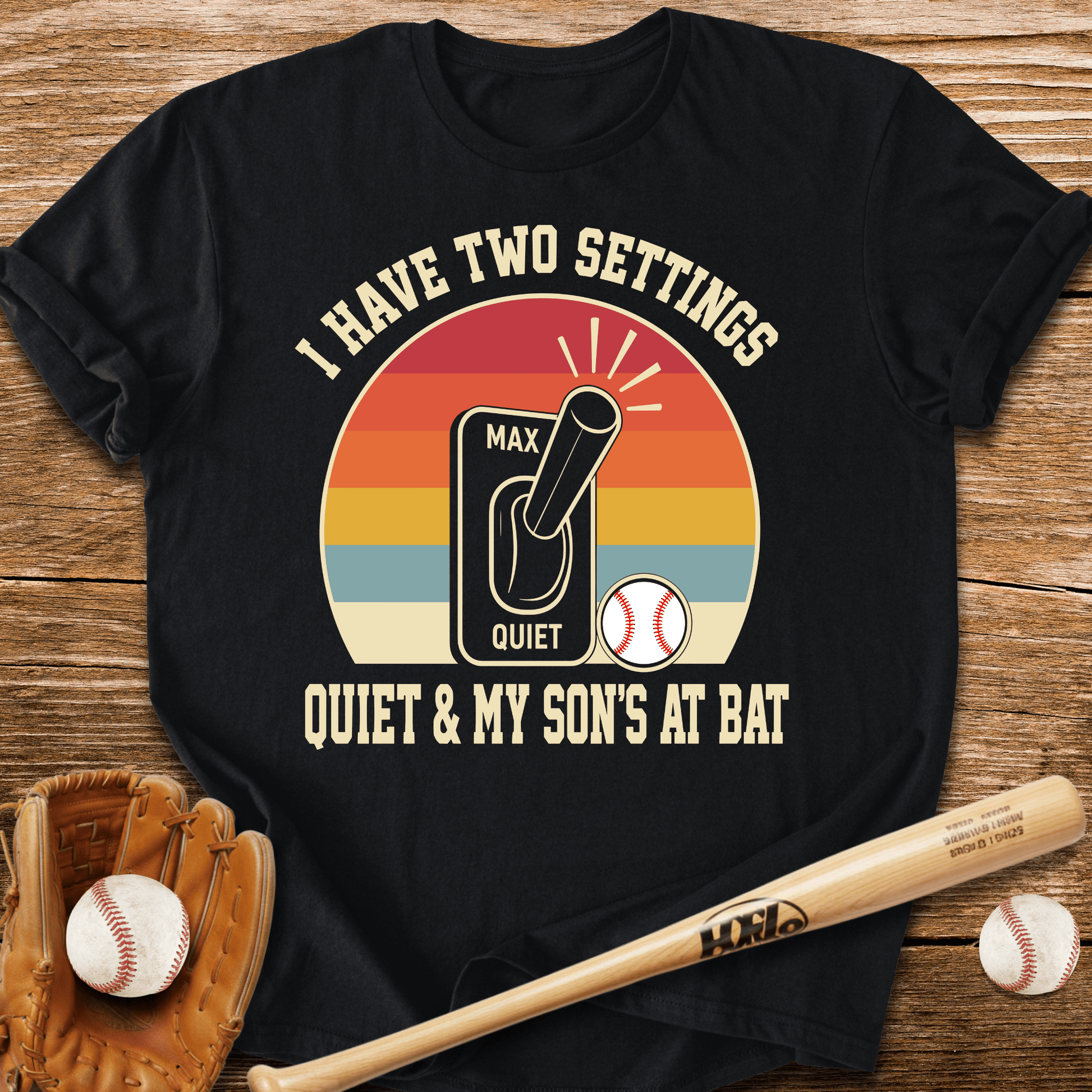Two Settings Son's At Bat T-Shirt - HomeRun PrintsT-Shirt