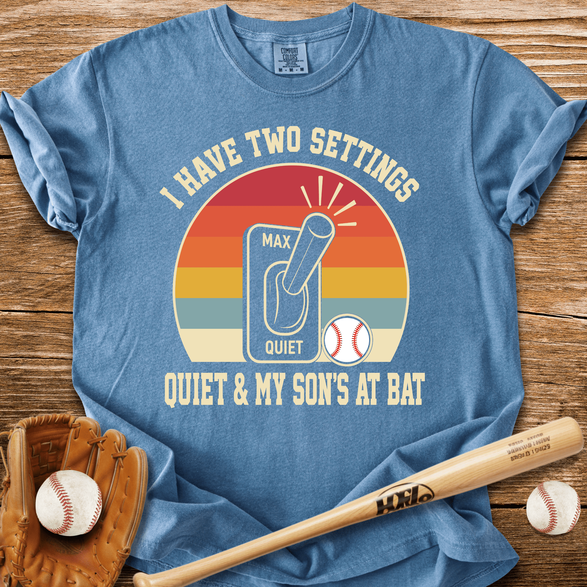 Two Settings Son's At Bat T-Shirt - HomeRun PrintsComfort Colors