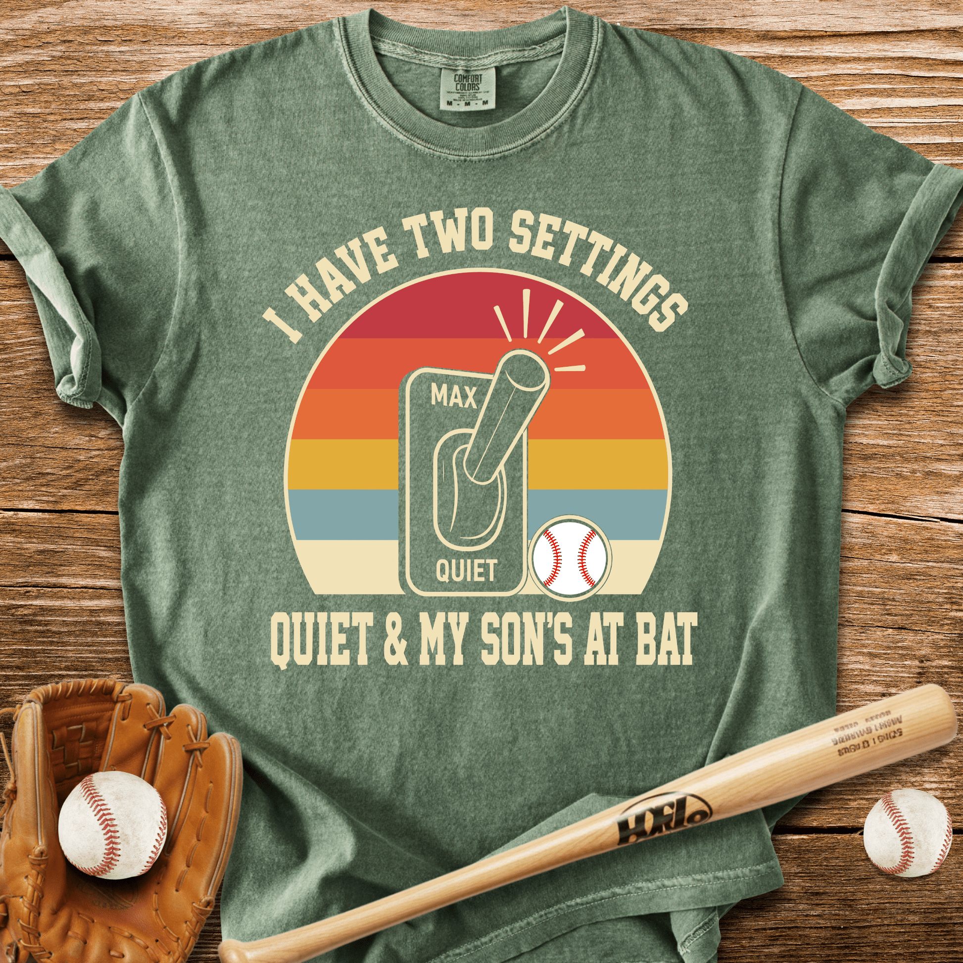 Two Settings Son's At Bat T-Shirt - HomeRun PrintsComfort Colors