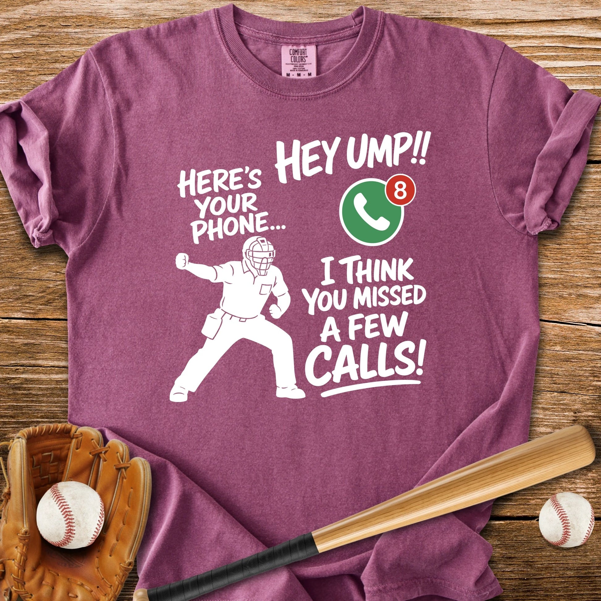Ump Missed Calls Phone - HomeRun PrintsComfort Colors