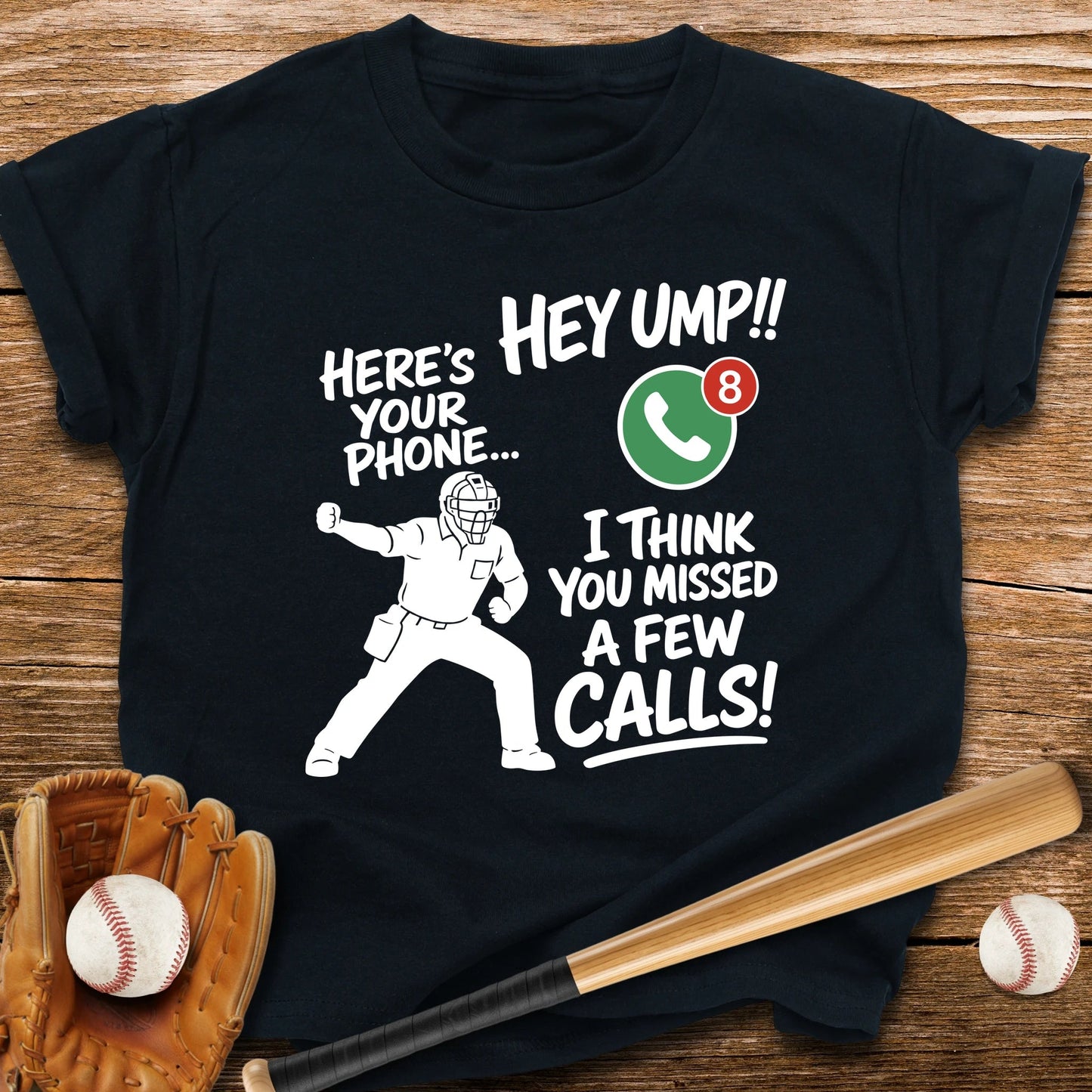Ump Missed Calls Phone Youth Tee - HomeRun PrintsKids clothes