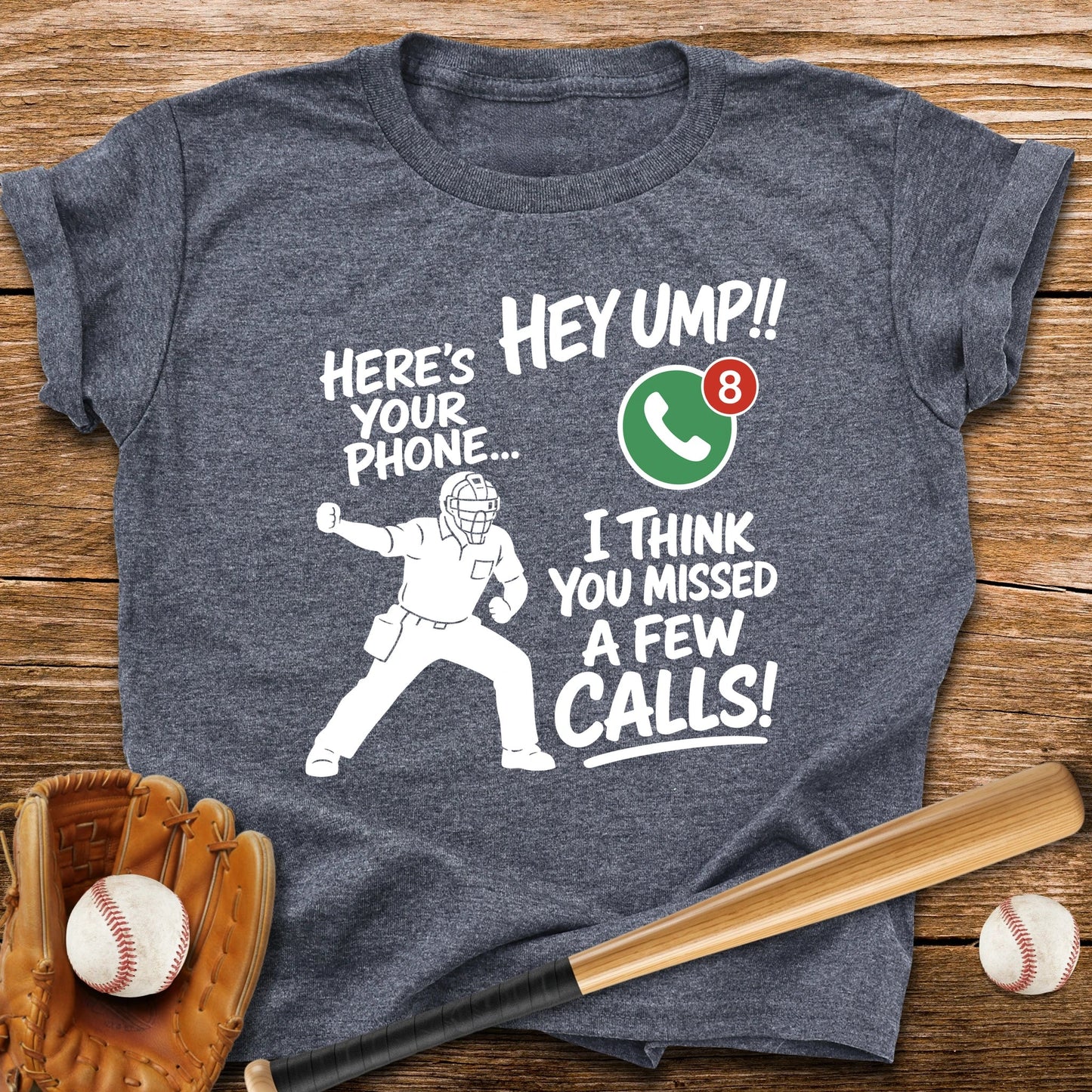 Ump Missed Calls Phone Youth Tee - HomeRun PrintsKids clothes