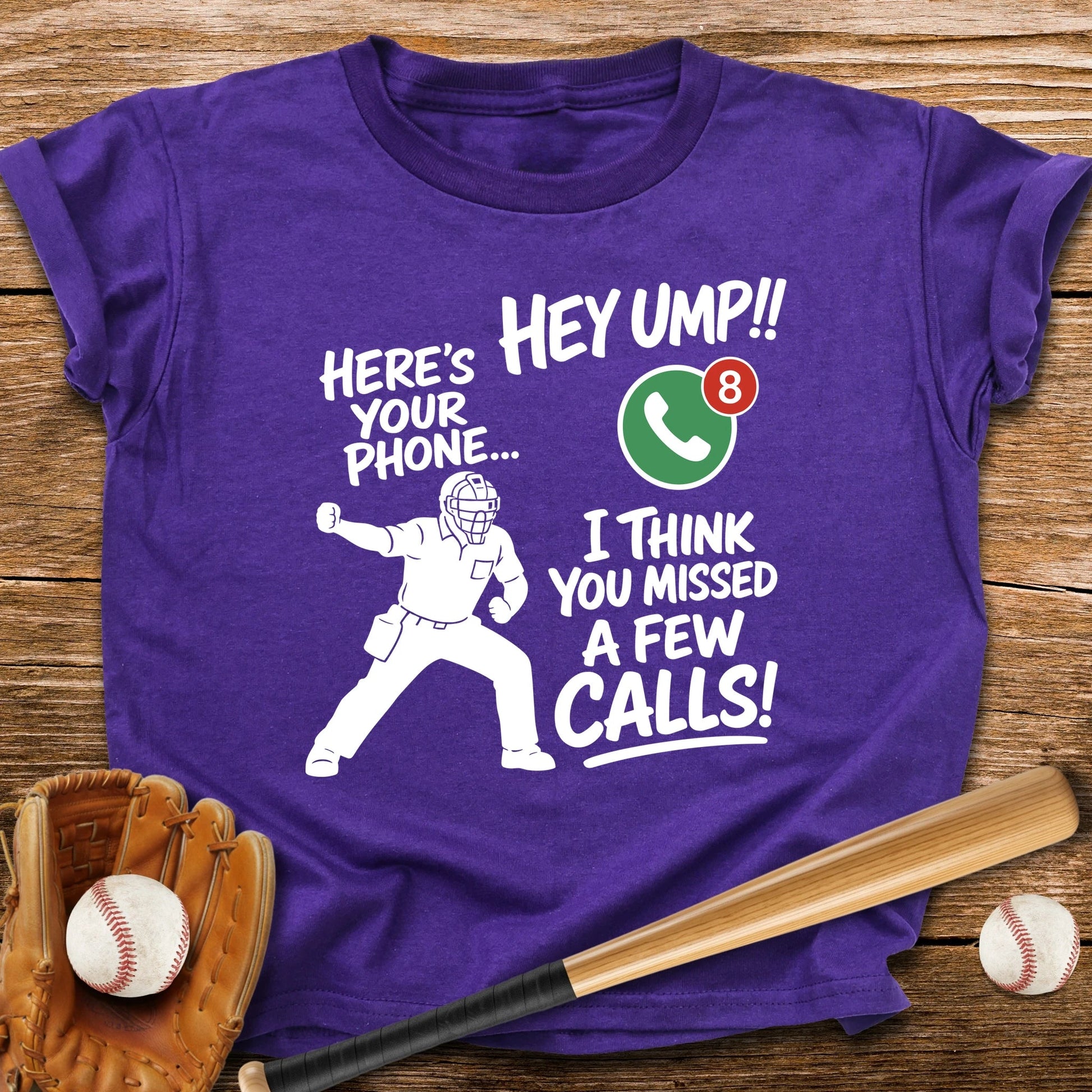 Ump Missed Calls Phone Youth Tee - HomeRun PrintsKids clothes