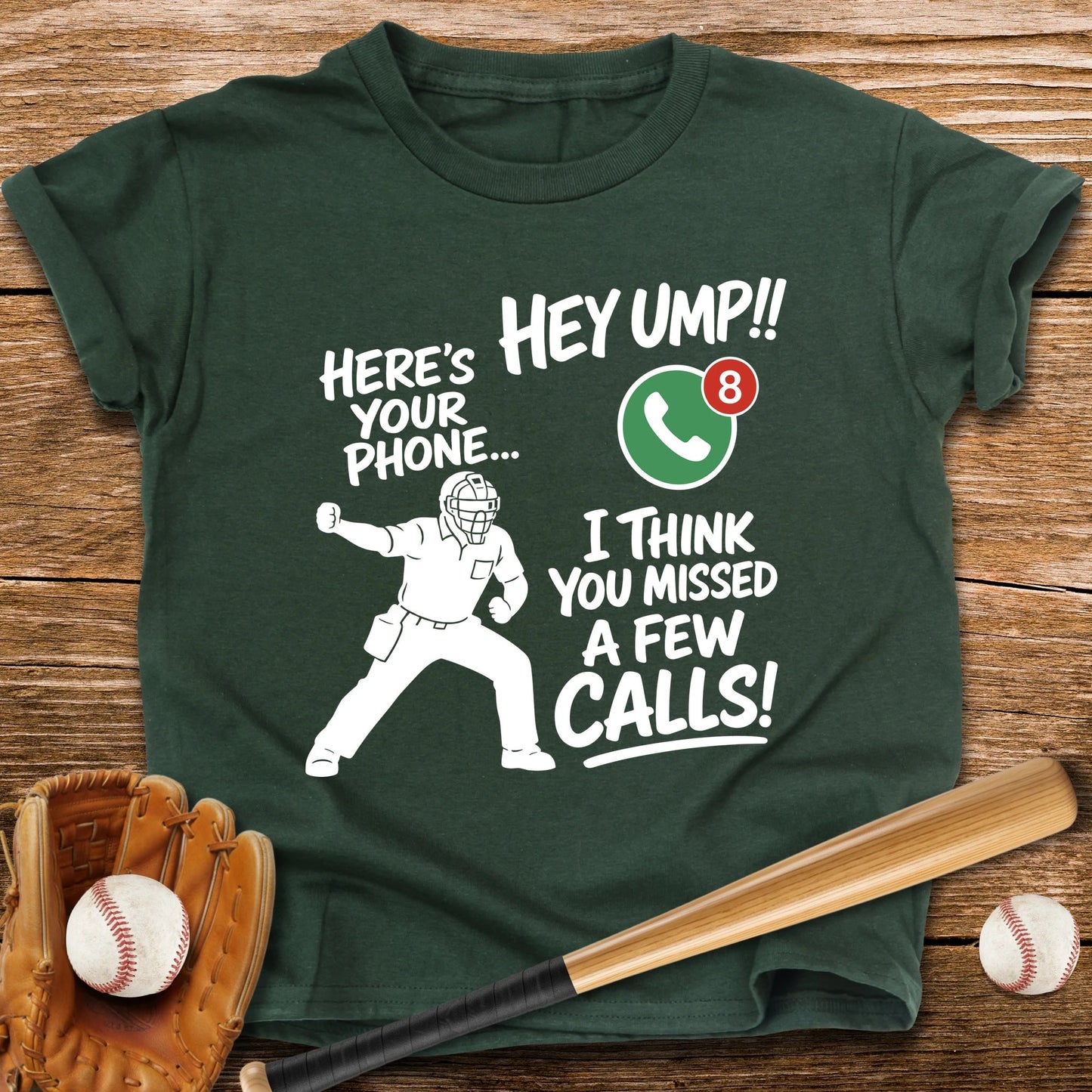 Ump Missed Calls Phone Youth Tee - HomeRun PrintsKids clothes
