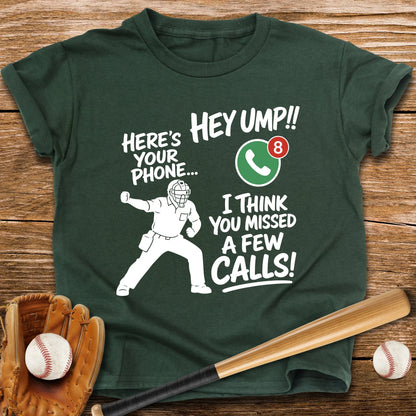 Ump Missed Calls Phone Youth Tee - HomeRun PrintsKids clothes