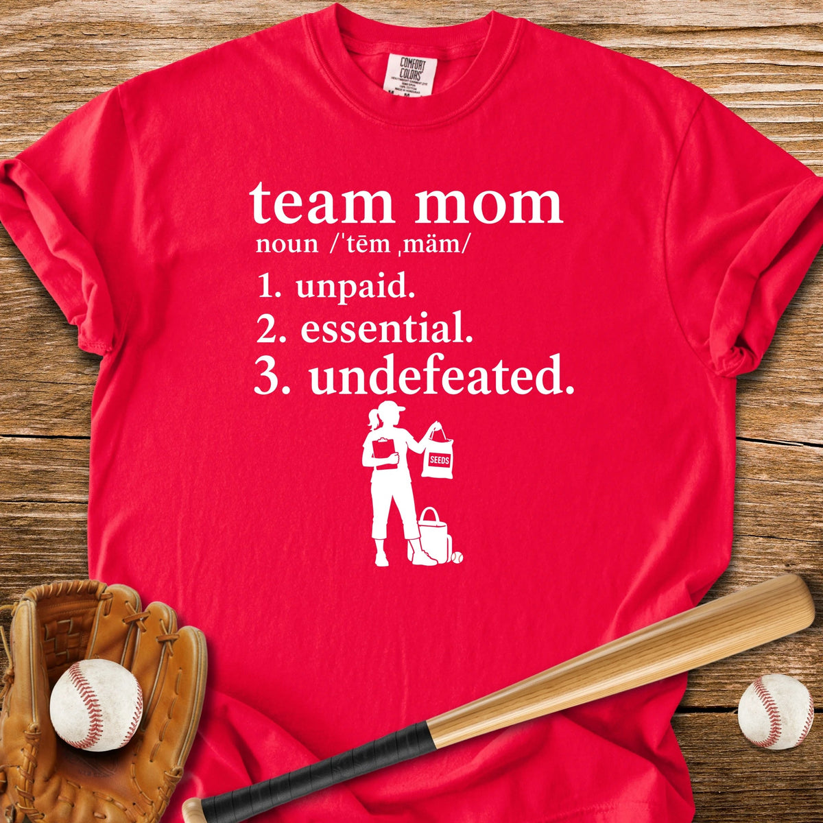 Unpaid Essential Undefeated - HomeRun PrintsComfort Colors