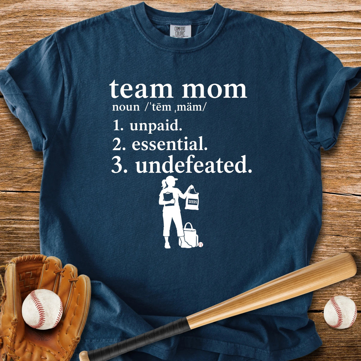 Unpaid Essential Undefeated - HomeRun PrintsComfort Colors