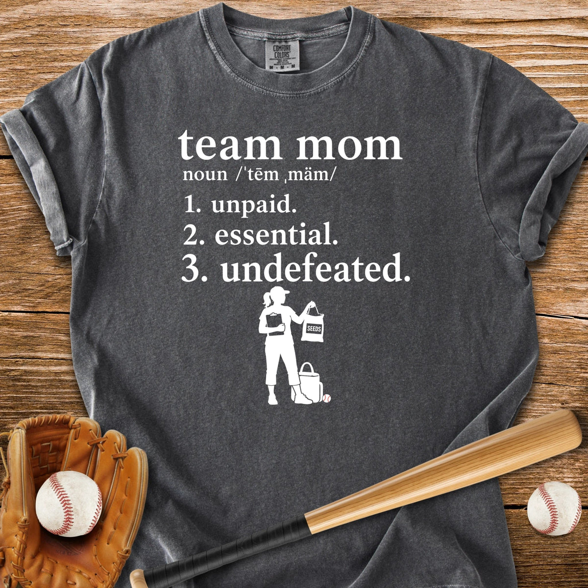 Unpaid Essential Undefeated - HomeRun PrintsComfort Colors