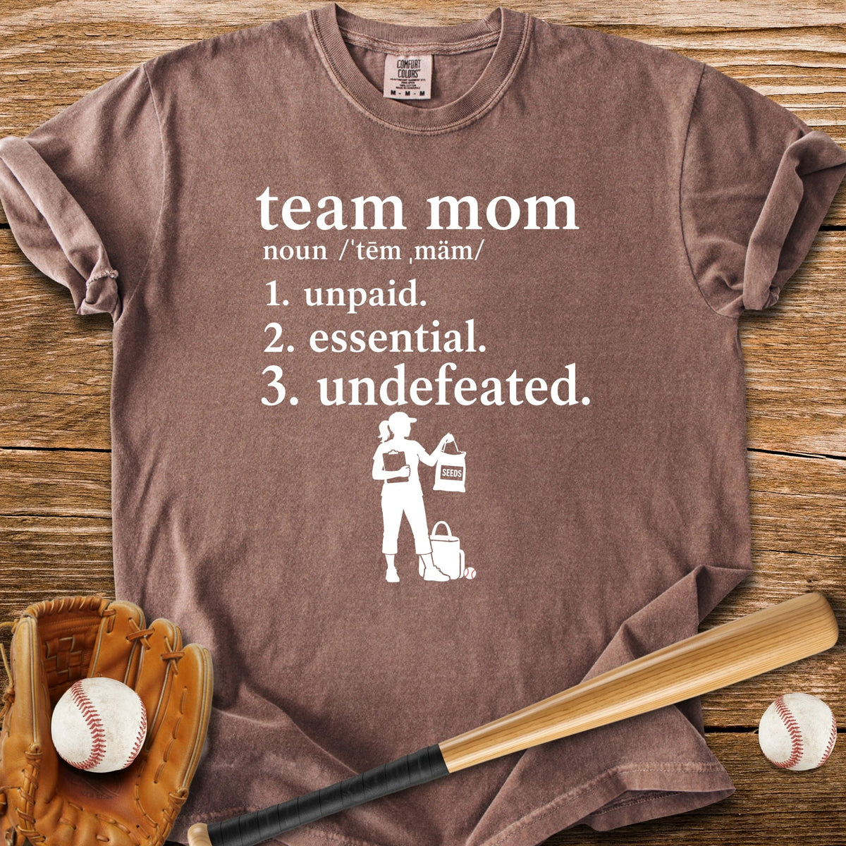 Unpaid Essential Undefeated - HomeRun PrintsComfort Colors