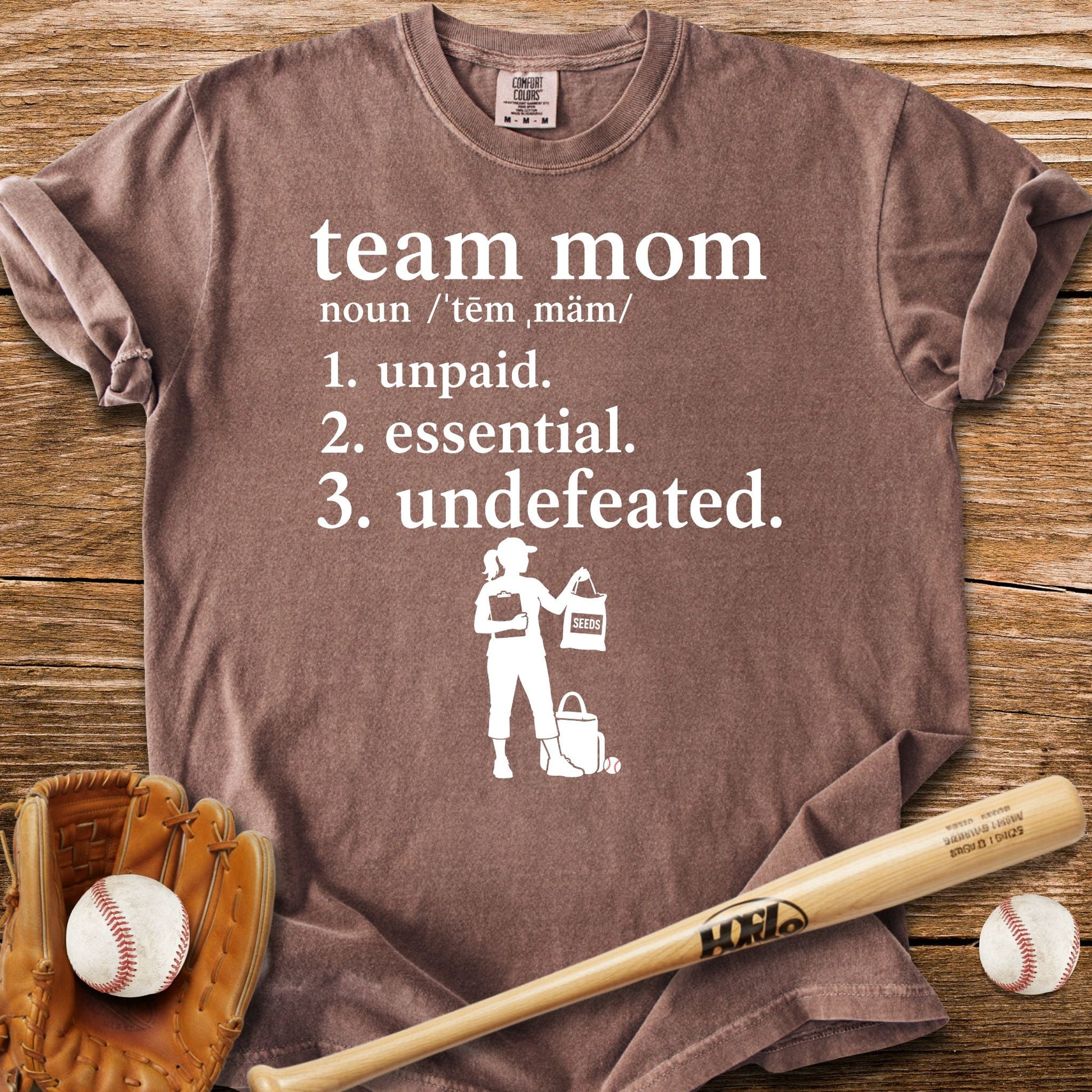 Unpaid Essential Undefeated T-Shirt - HomeRun PrintsComfort Colors