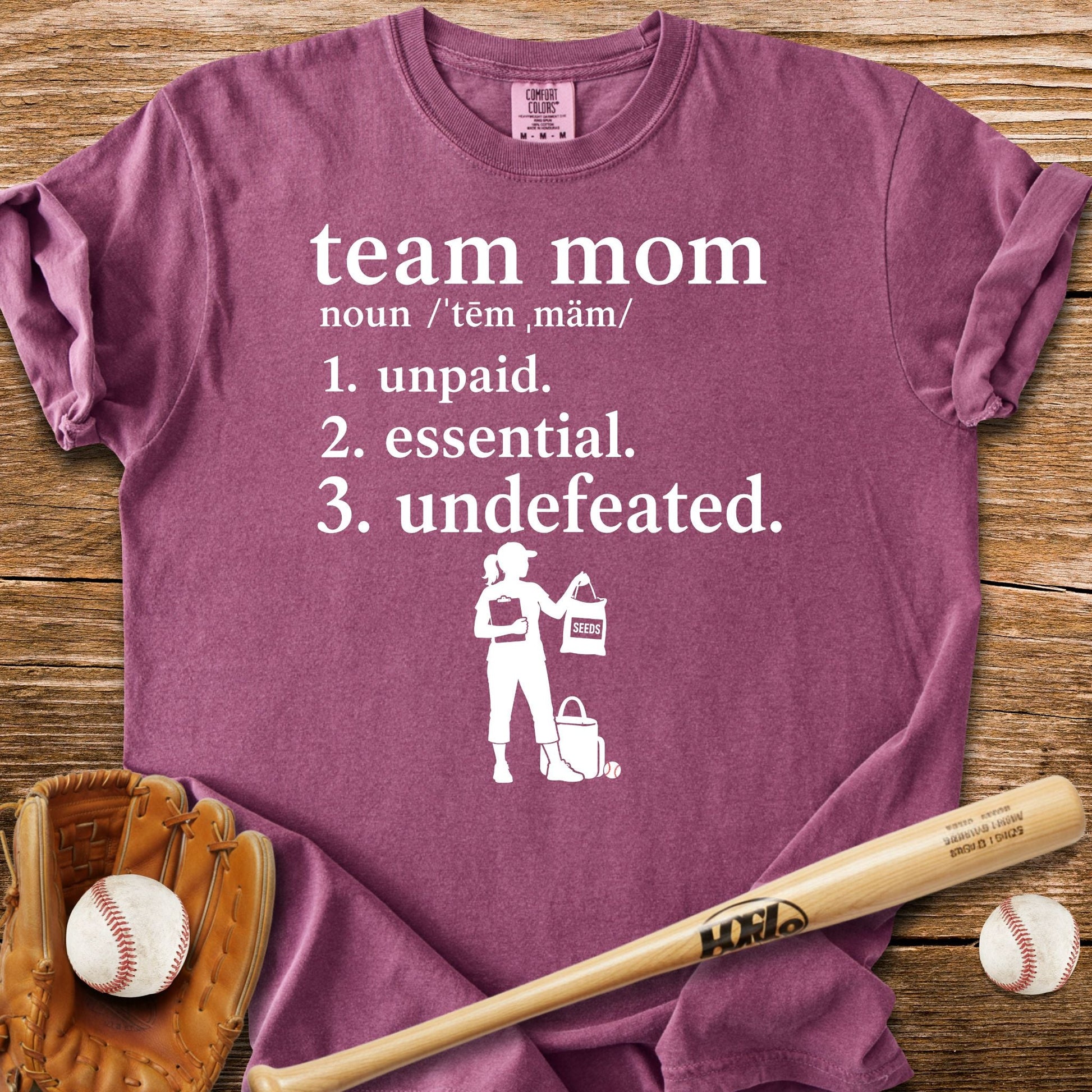 Unpaid Essential Undefeated T-Shirt - HomeRun PrintsComfort Colors