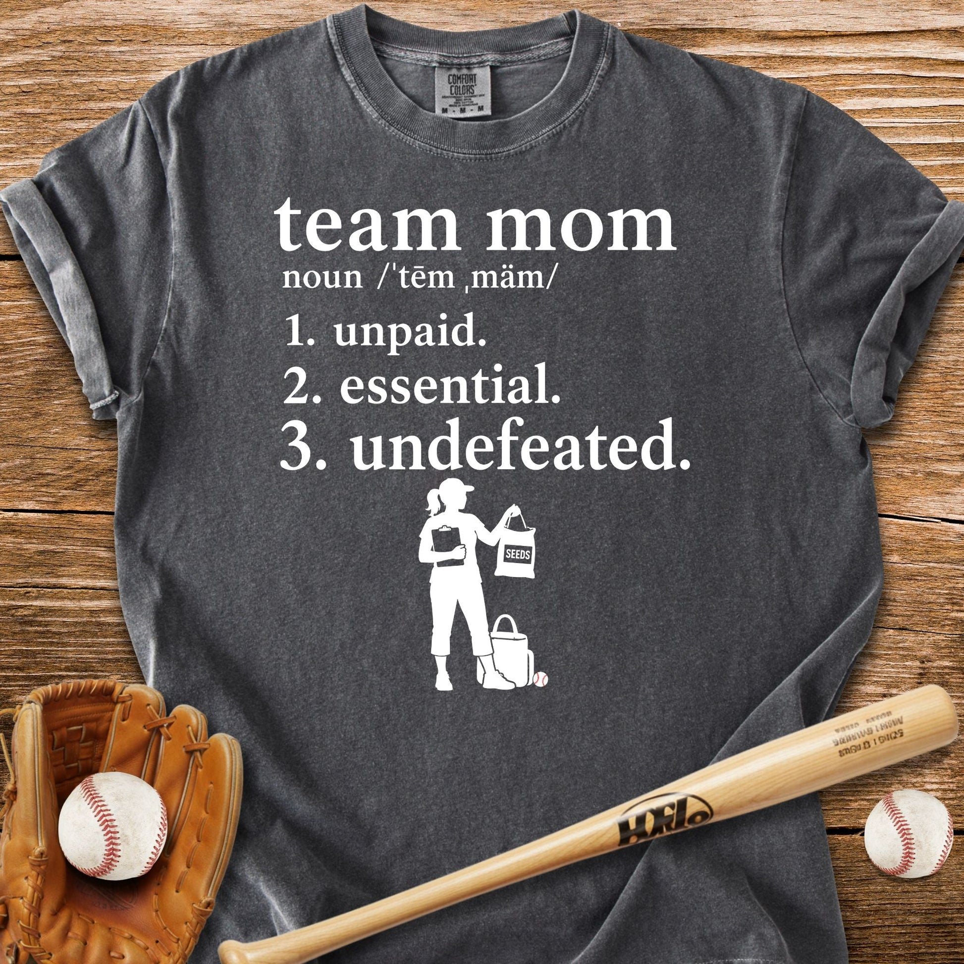 Unpaid Essential Undefeated T-Shirt - HomeRun PrintsComfort Colors
