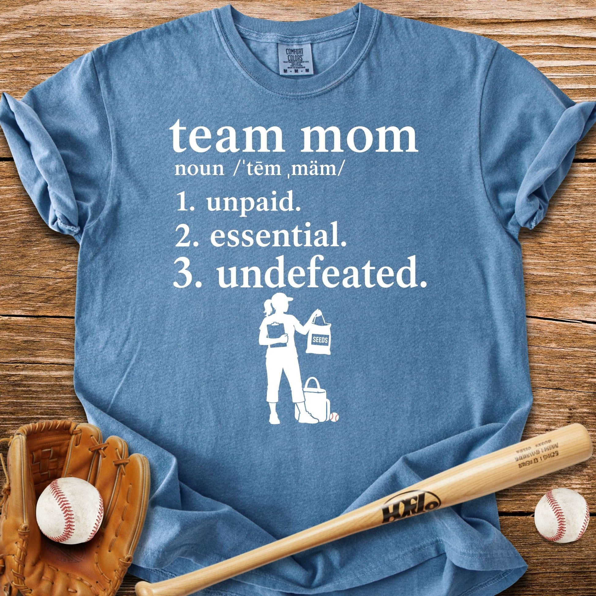 Unpaid Essential Undefeated T-Shirt - HomeRun PrintsComfort Colors