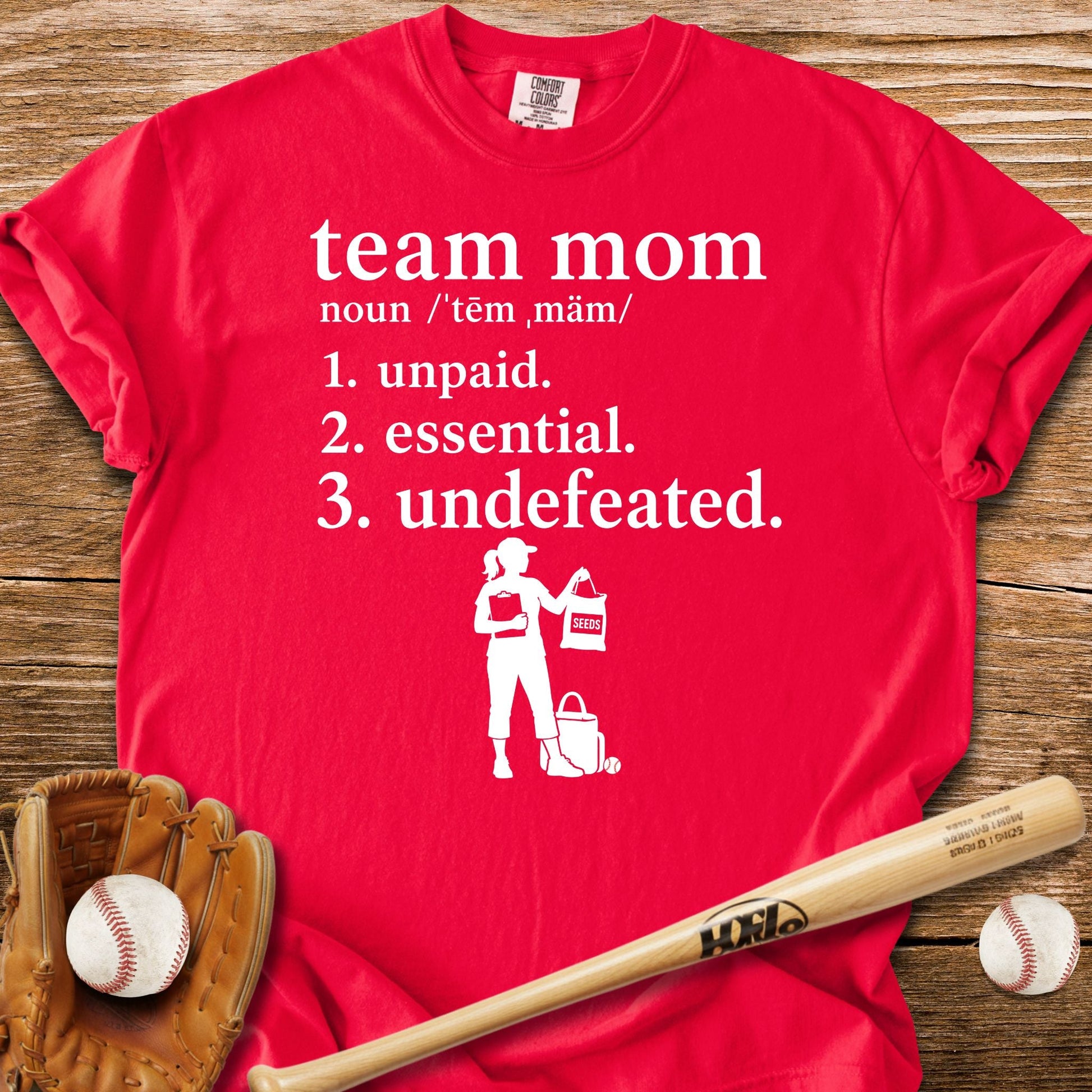 Unpaid Essential Undefeated T-Shirt - HomeRun PrintsComfort Colors
