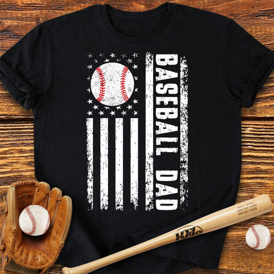 USA Baseball Dad T-Shirt - HomeRun PrintsT-Shirt