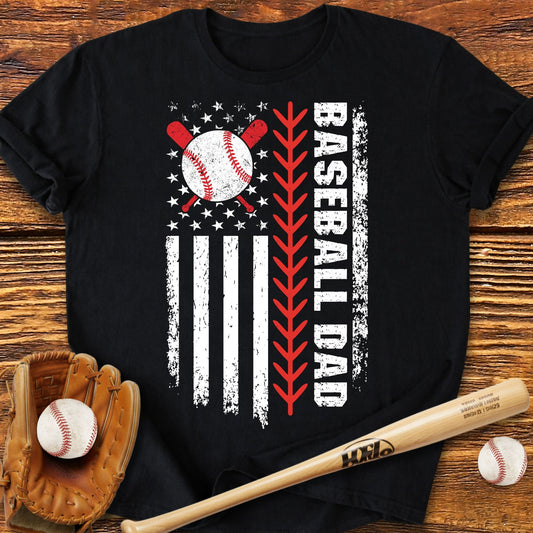 USA Baseball Dad T-Shirt - HomeRun PrintsT-Shirt