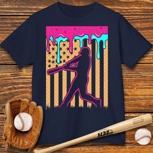 USA Baseball Drip Kids T-shirt - HomeRun PrintsKids clothes