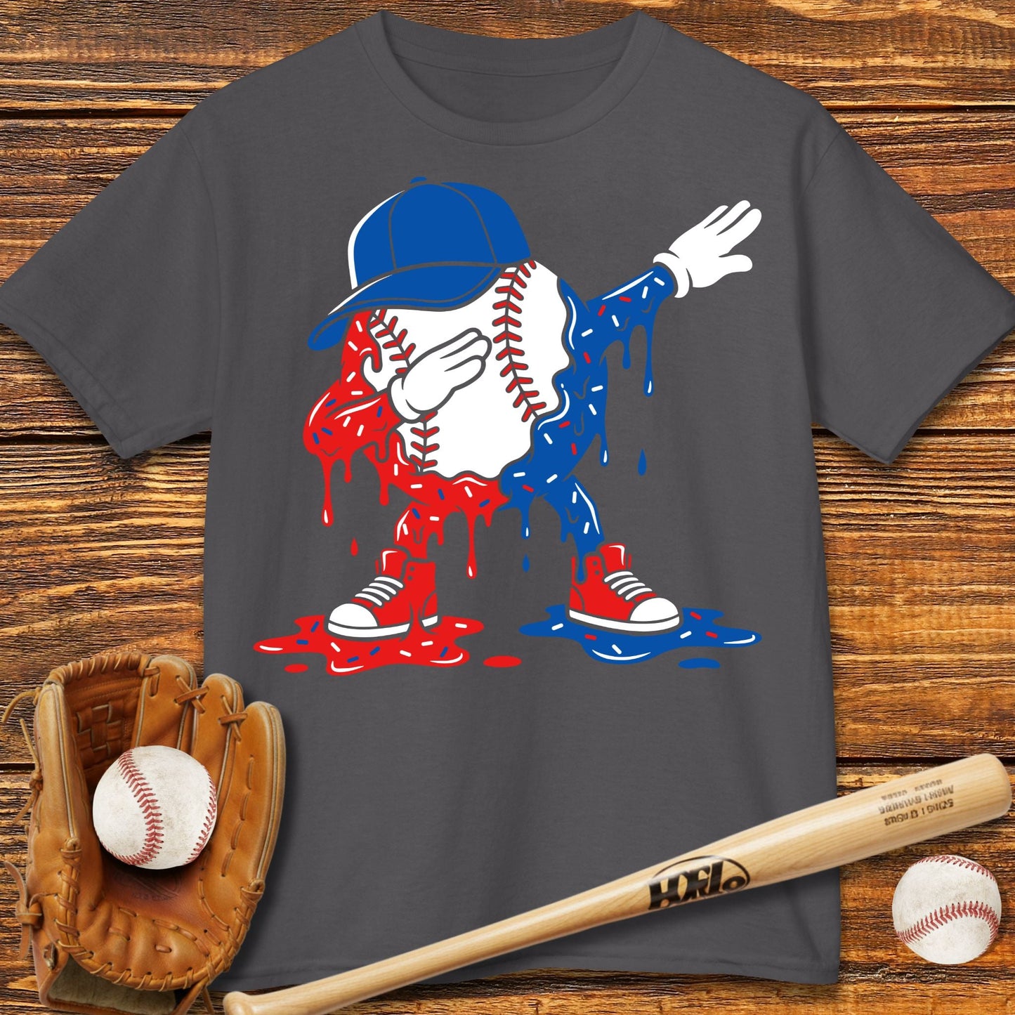 USA Baseball Drip Kids T-shirt - HomeRun PrintsKids clothes