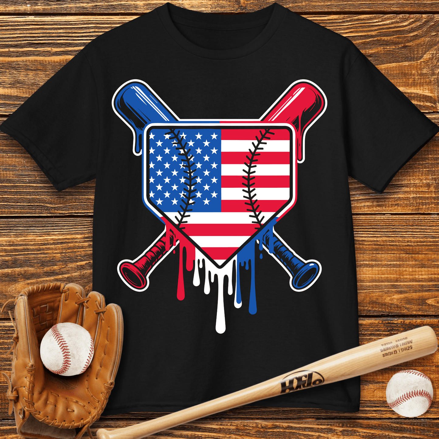 USA Drip Kids T-Shirt - HomeRun PrintsKids clothes