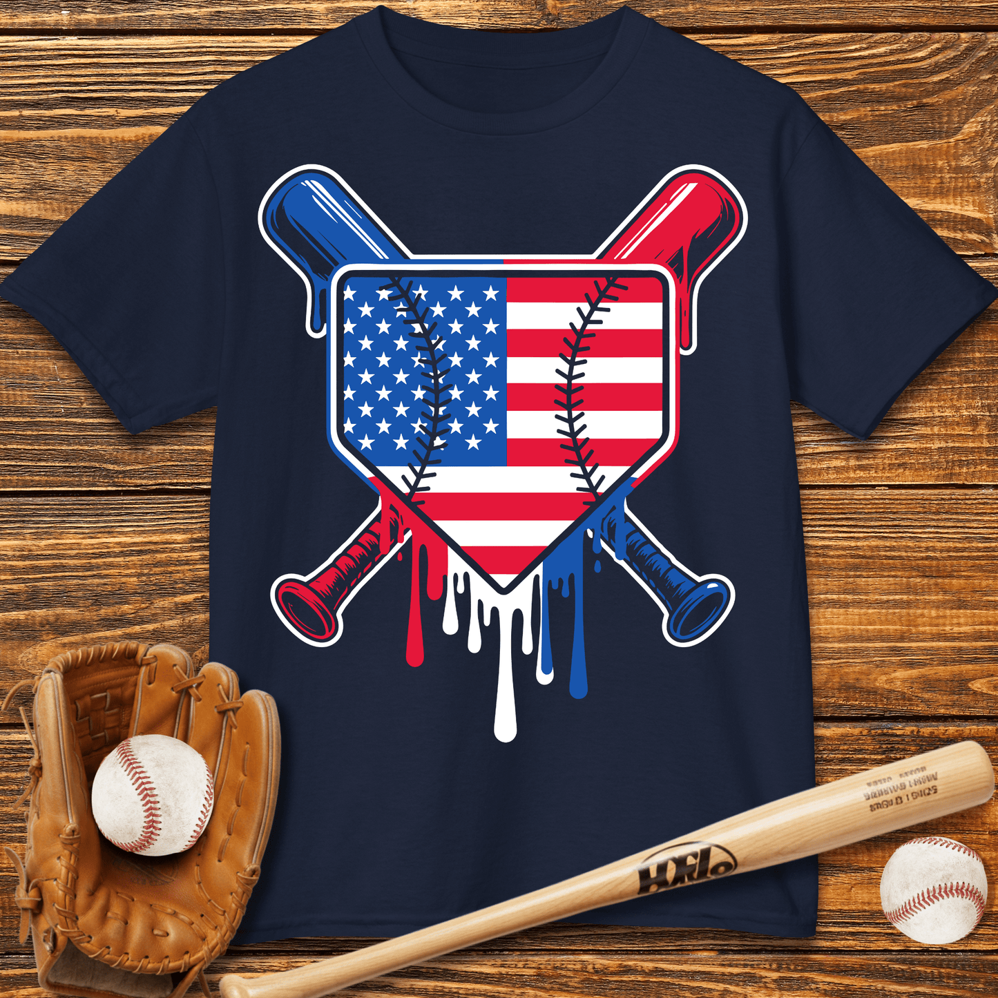 USA Drip Kids T-Shirt - HomeRun PrintsKids clothes