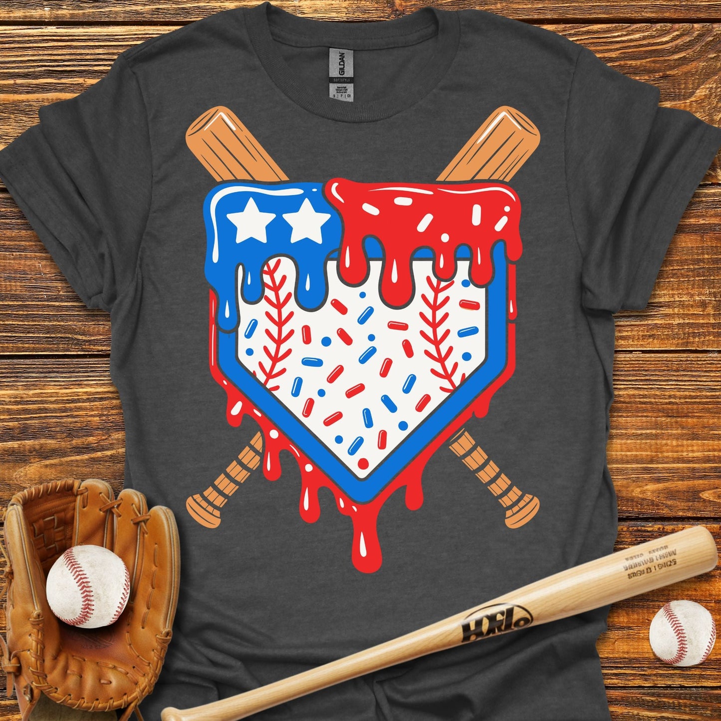 Usa Drip T-Shirt - HomeRun PrintsT-Shirt