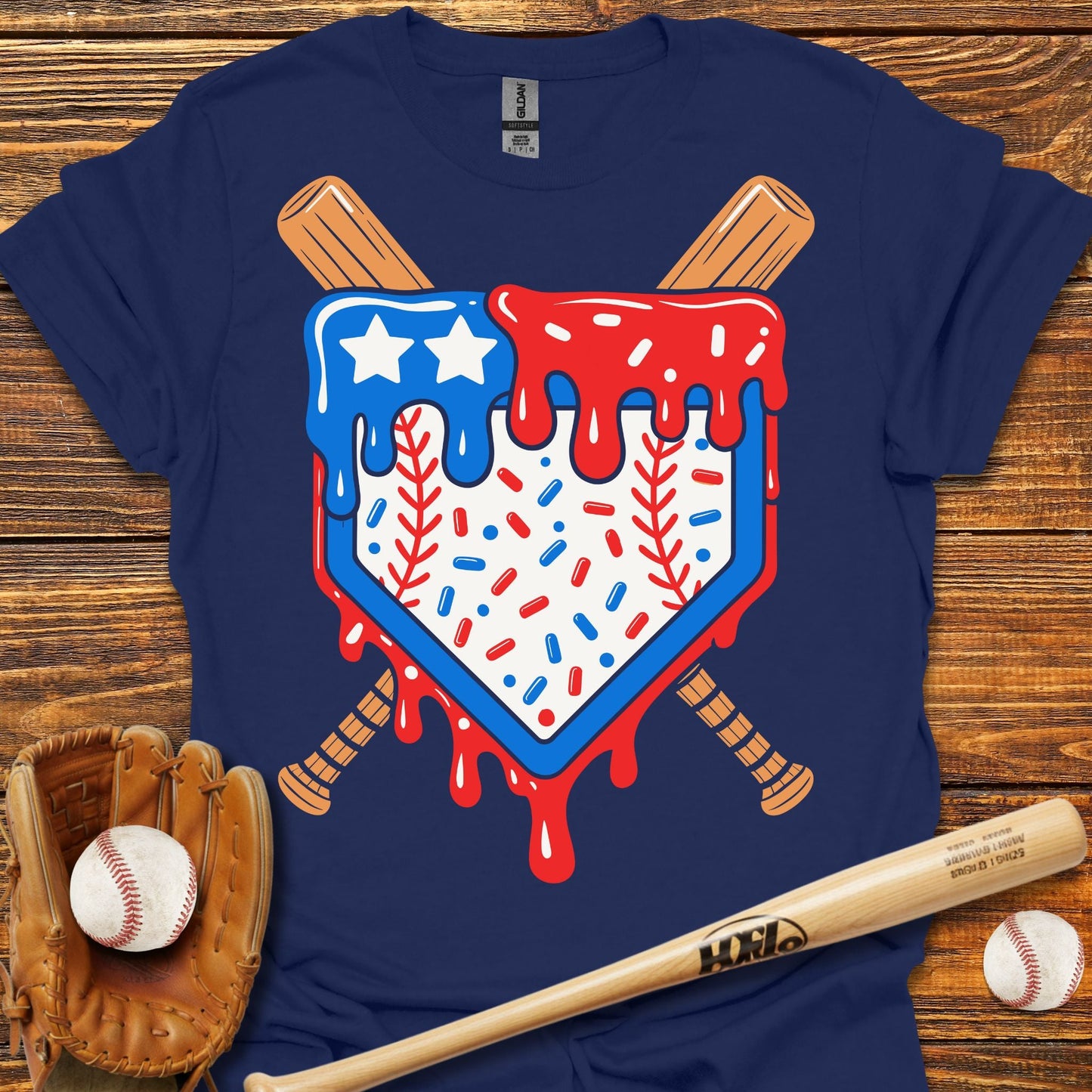 Usa Drip T-Shirt - HomeRun PrintsT-Shirt