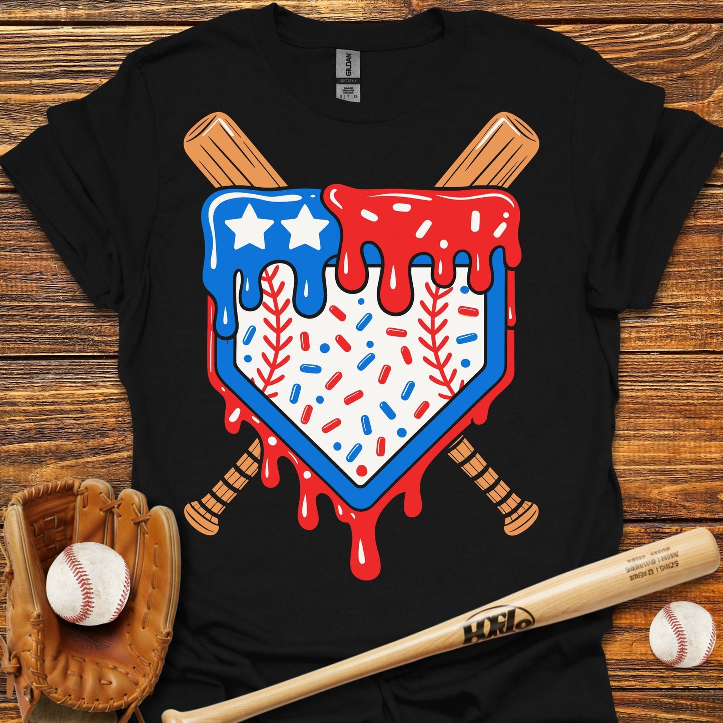 Usa Drip T-Shirt - HomeRun PrintsT-Shirt