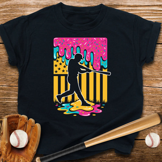 USA Flag Drip Youth Tee - HomeRun PrintsKids clothes