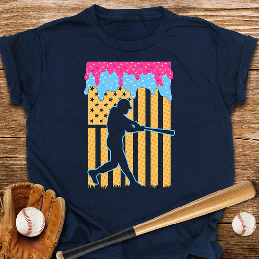 USA Flag Drip Youth Tee - HomeRun PrintsKids clothes