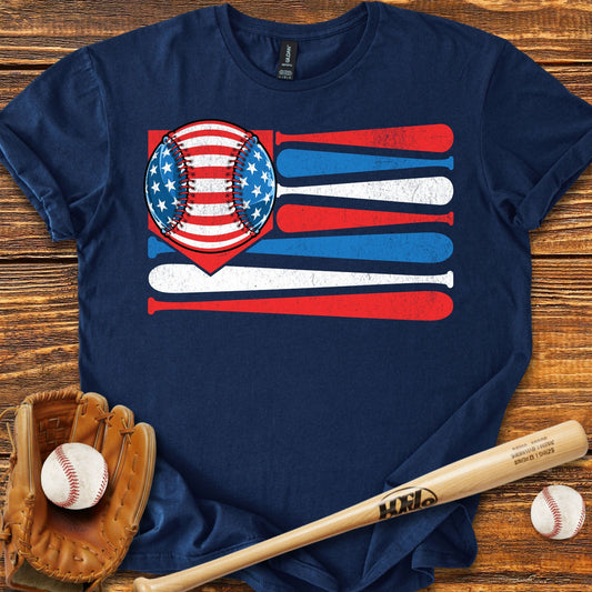 Usa Flag T-Shirt - HomeRun PrintsT-Shirt