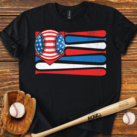 Usa Flag T-Shirt - HomeRun PrintsT-Shirt