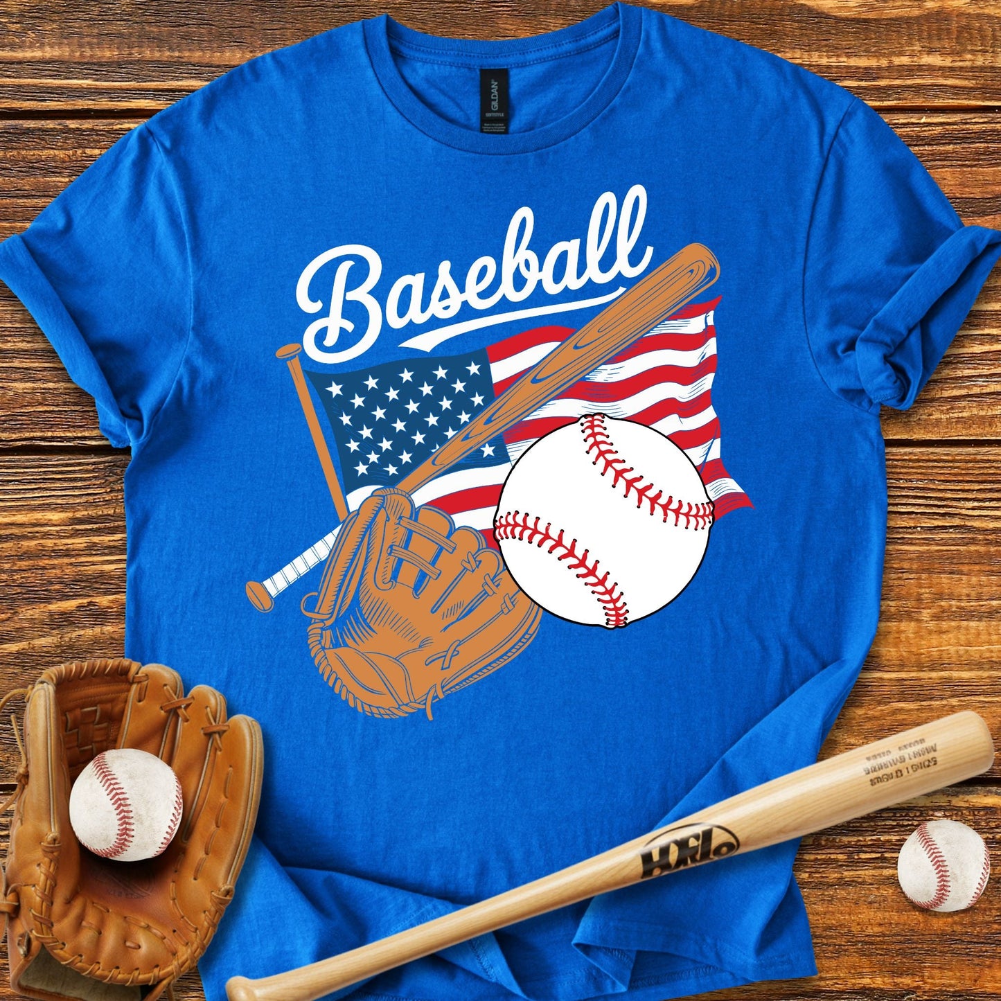 USA Flag T-Shirt - HomeRun PrintsT-Shirt