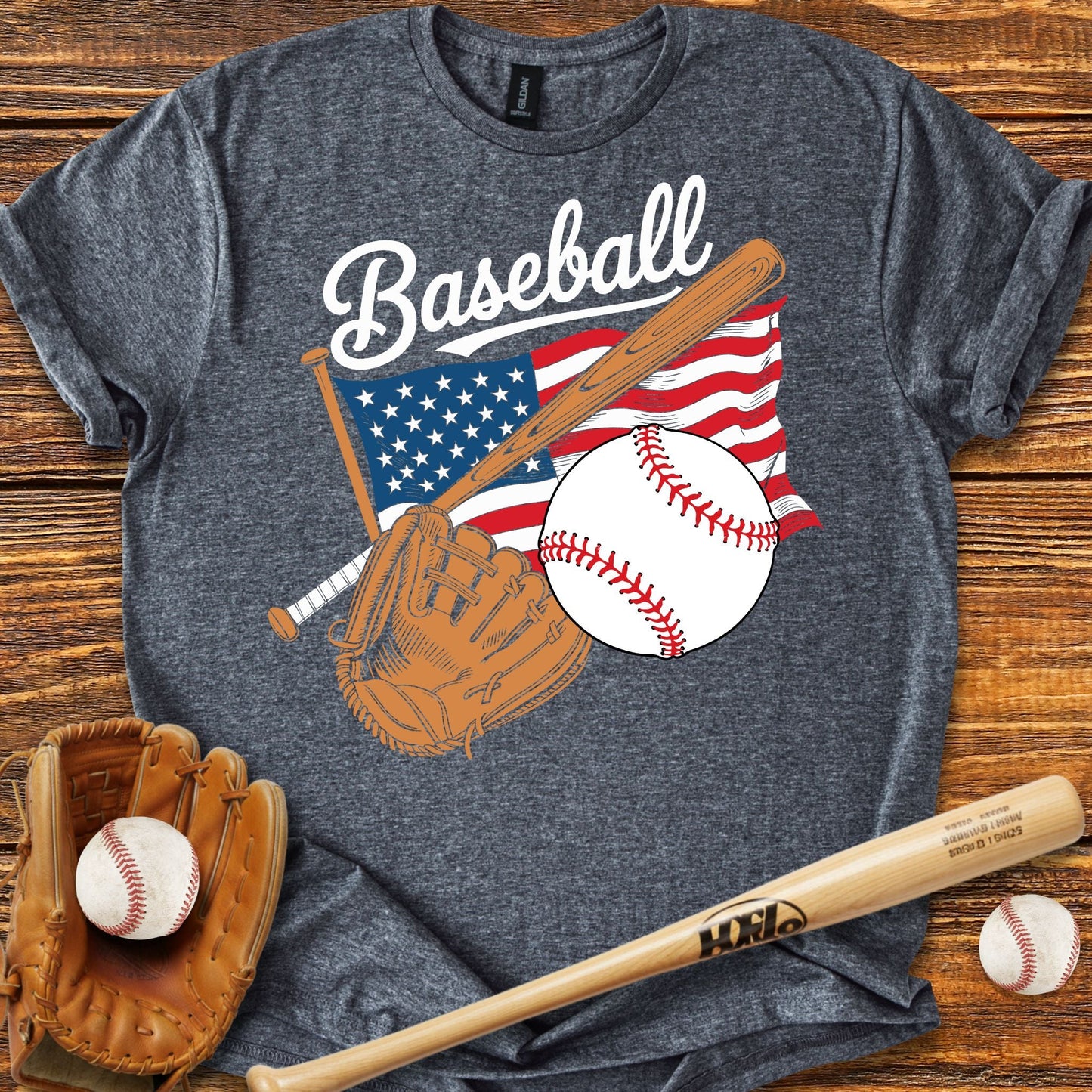 USA Flag T-Shirt - HomeRun PrintsT-Shirt