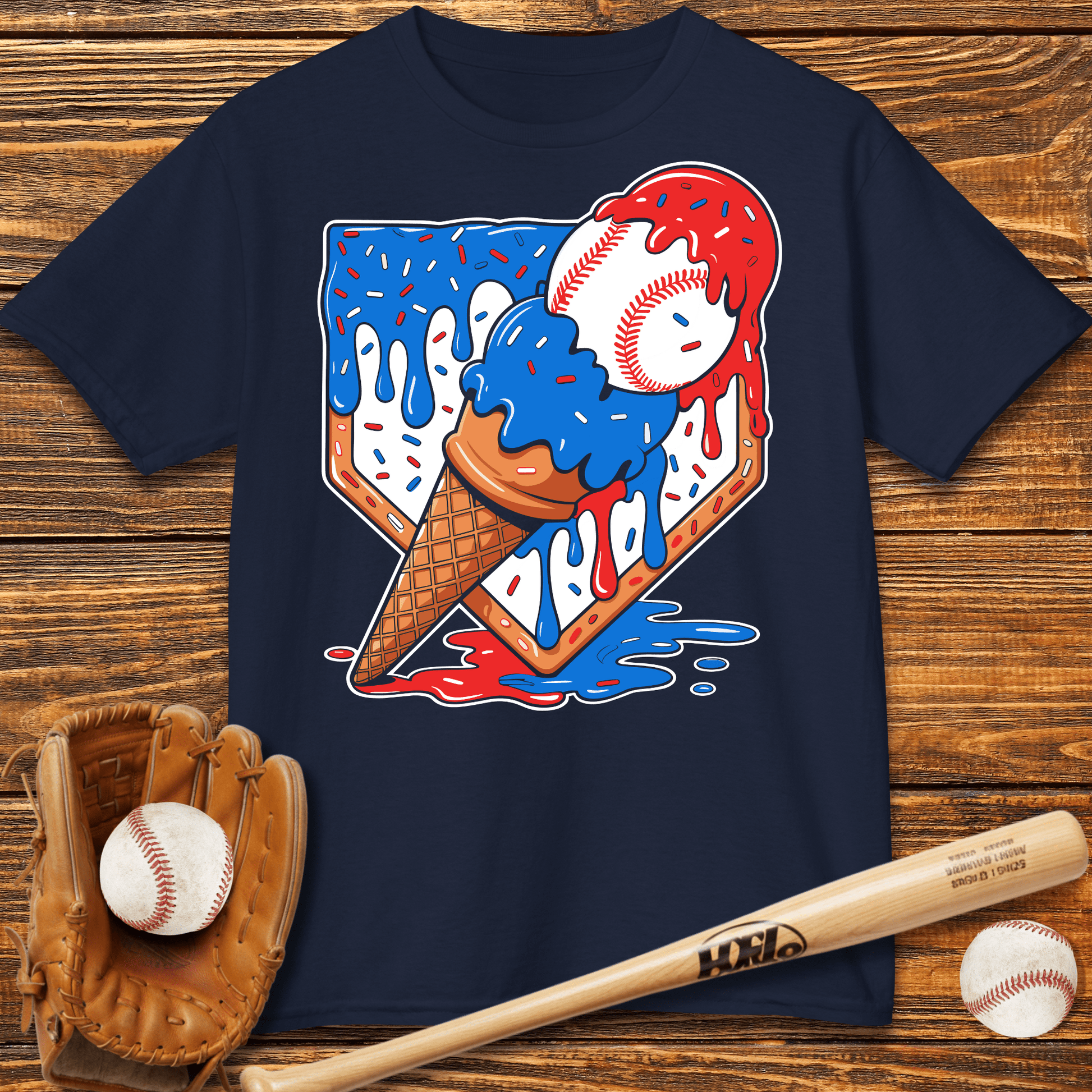 USA Ice Cream Drip Kids T-Shirt - HomeRun PrintsKids clothes