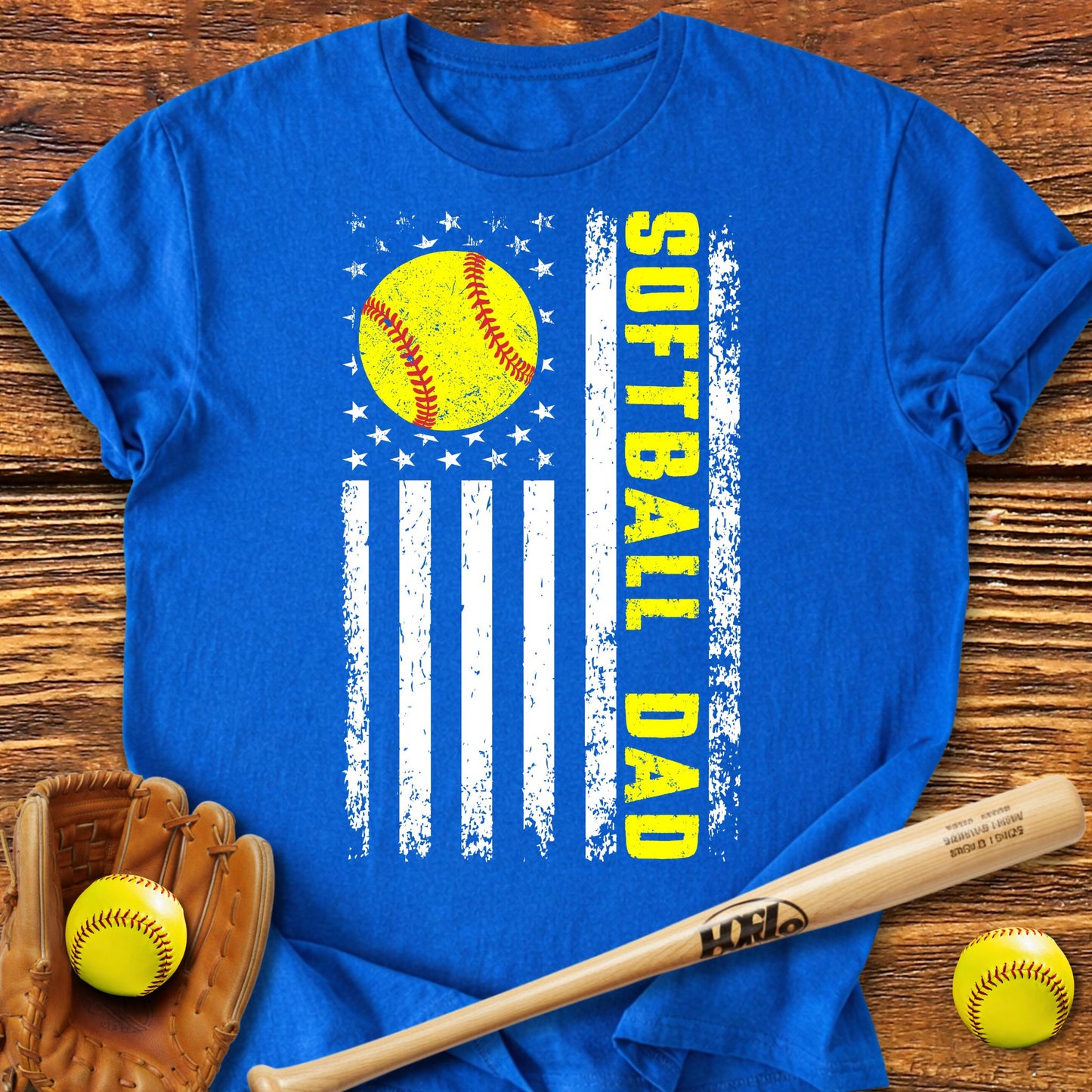 USA Softball Dad T-Shirt - HomeRun PrintsT-Shirt
