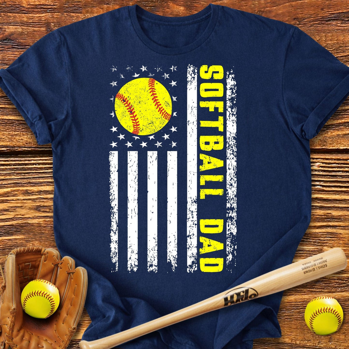 USA Softball Dad T-Shirt - HomeRun PrintsT-Shirt
