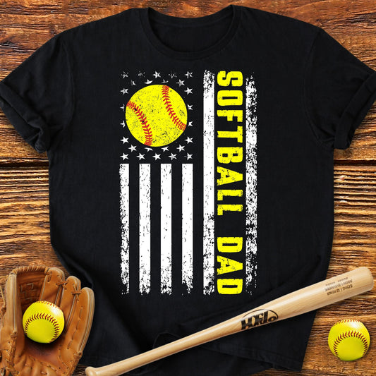 USA Softball Dad T-Shirt - HomeRun PrintsT-Shirt